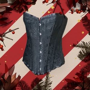 Black Paisley Corset